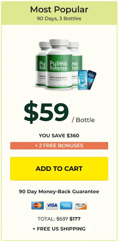 Pulmo Balance three bottles order